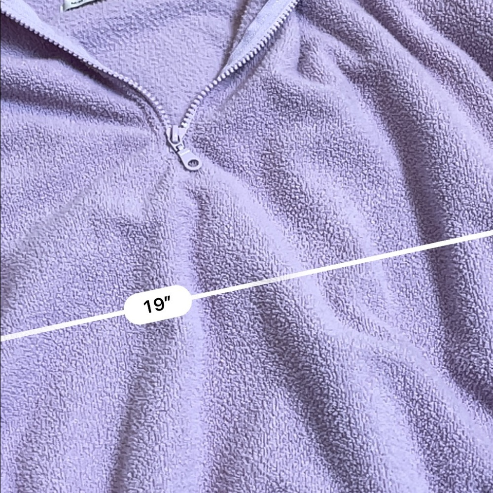 Urban outfitters lavender purple soft quarter zip pullover - Picture 4 of 4